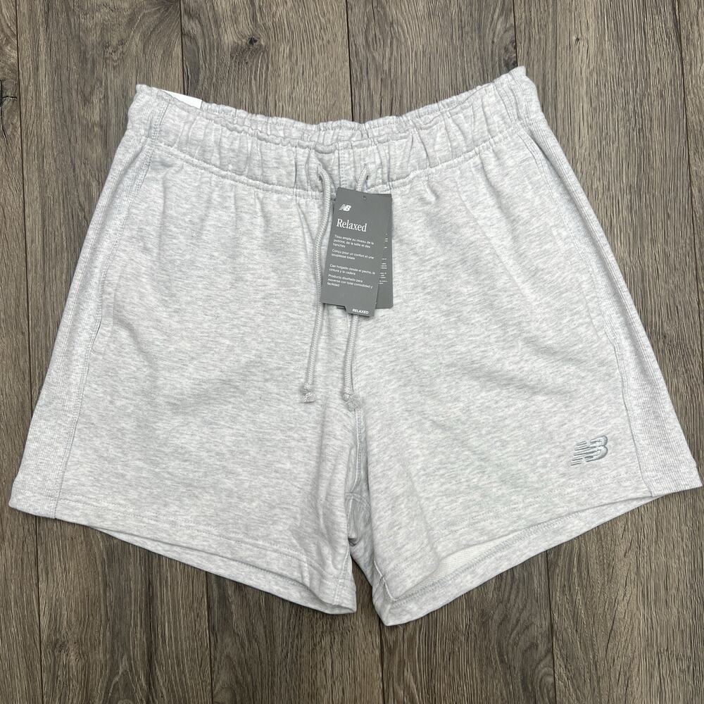 New Balance Shorts Size 2XL Grey 5" Athletics French Terry Shorts $65